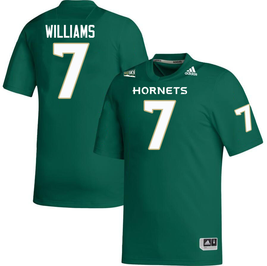 Sacramento State Hornets #7 Jalen Williams College Football Jerseys Stitched-Green